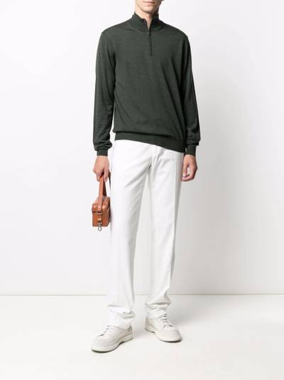 Canali half-zip high-neck jumper outlook