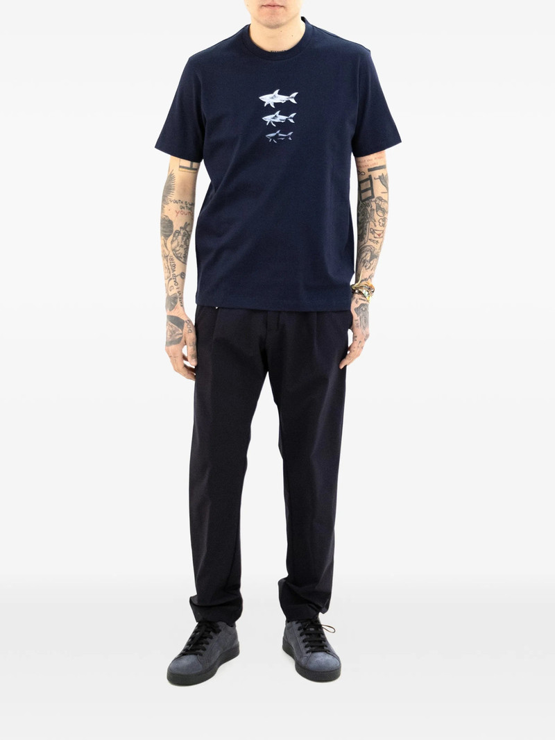 Paul & Shark Paul & Shark Shark-print T-shirt outlook