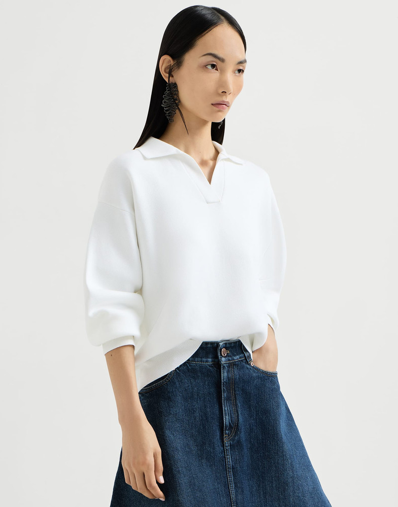 Cotton double knit polo shirt 5