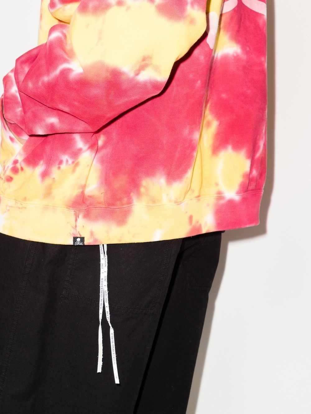 tie dye-print pullover hoodie - 4