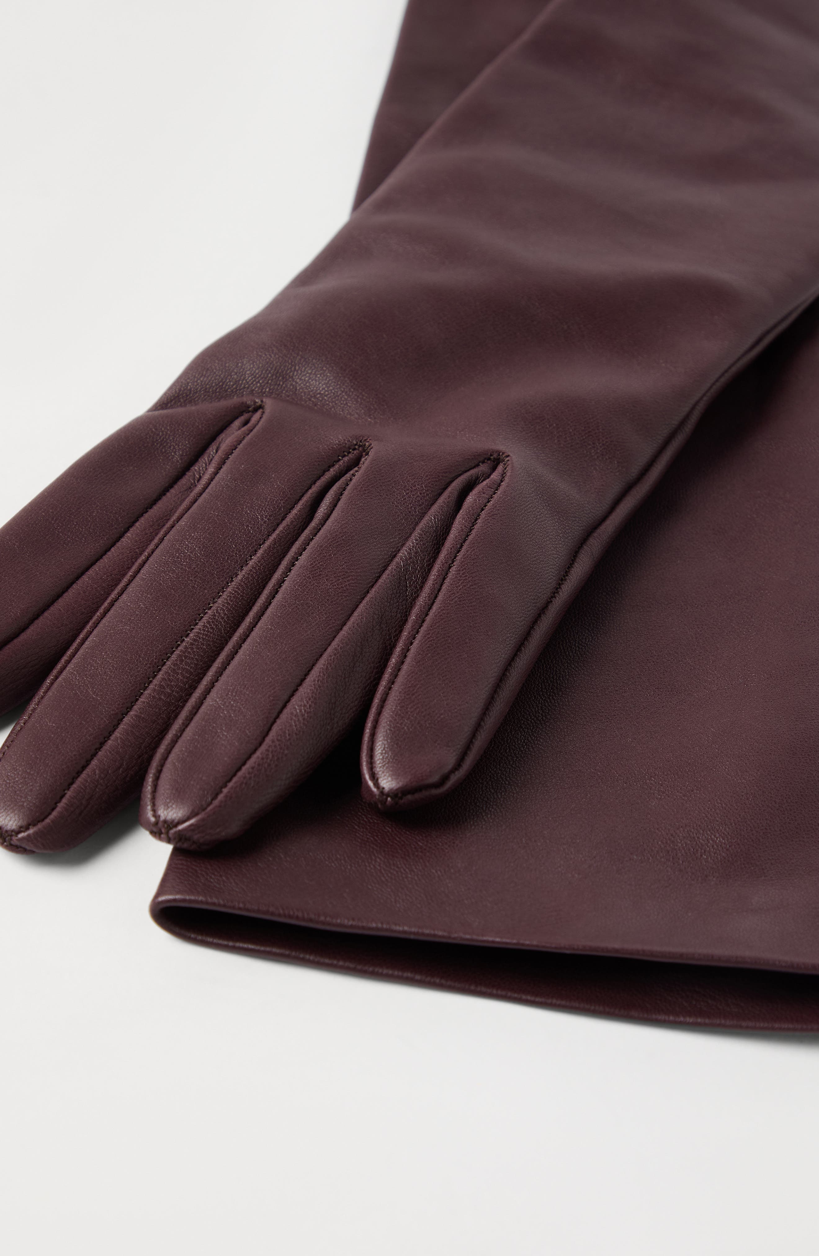 Brunello Cucinelli Long gloves in Burgundy at Nordstrom - 3