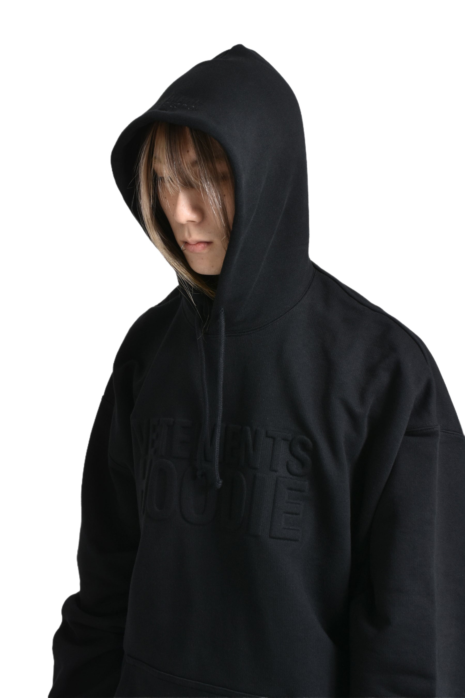 ILLUSION LOGO HOODIE / BLK - 4