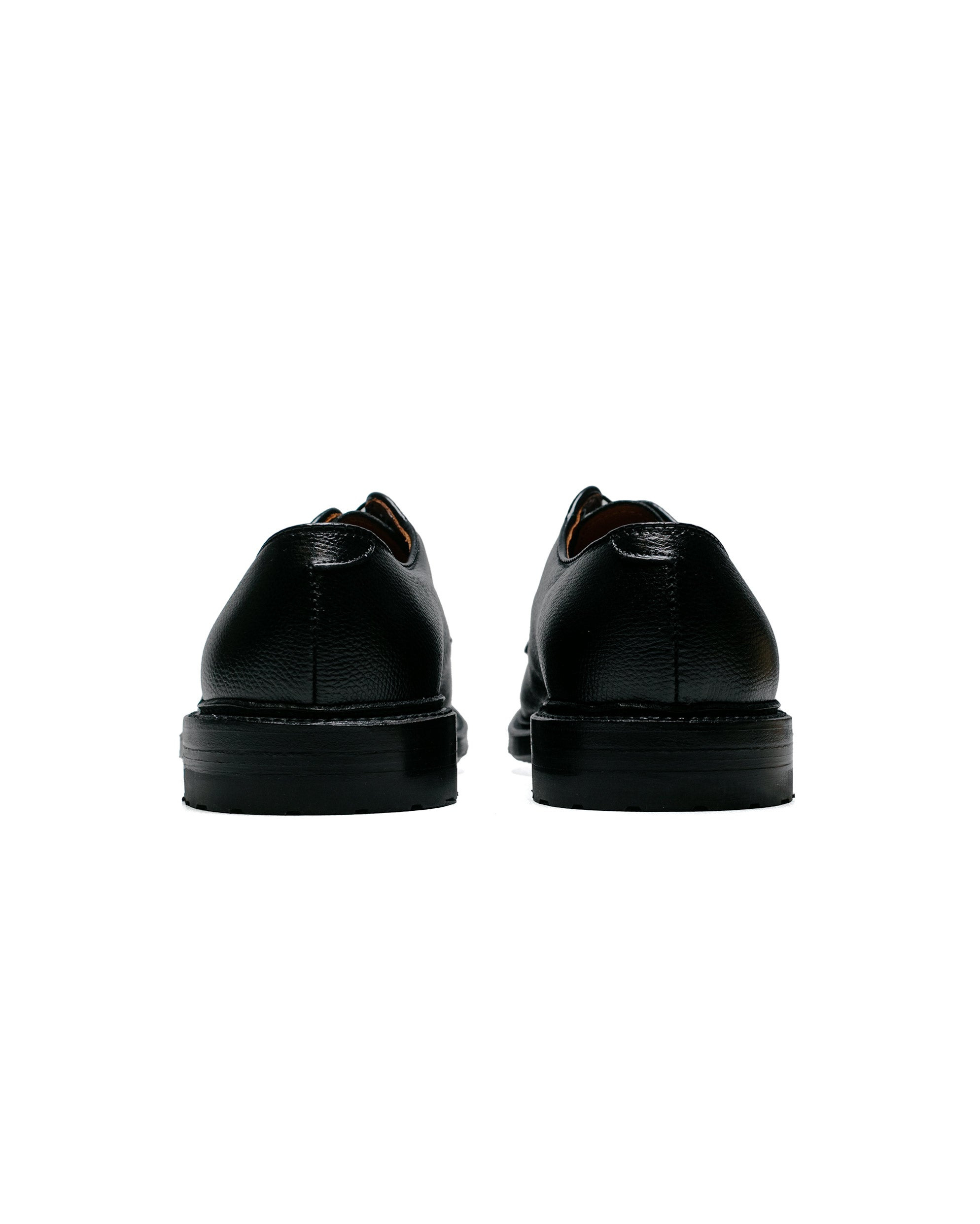 Plain Toe Blucher Black Alpine Grain with Commando Sole 95270C - 4