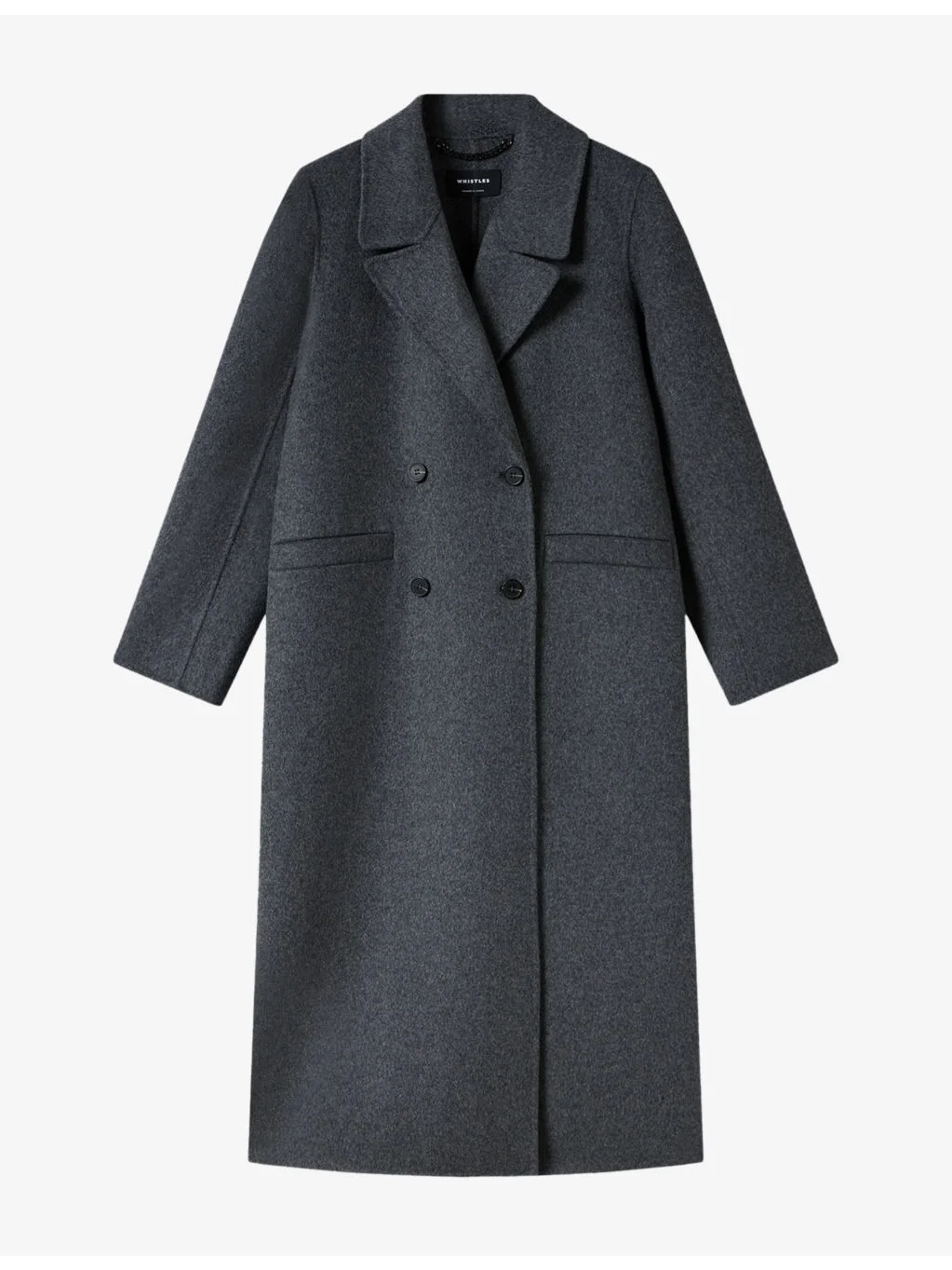 Double-Breasted Relaxed-Fit Wool-Blend Coat - 1