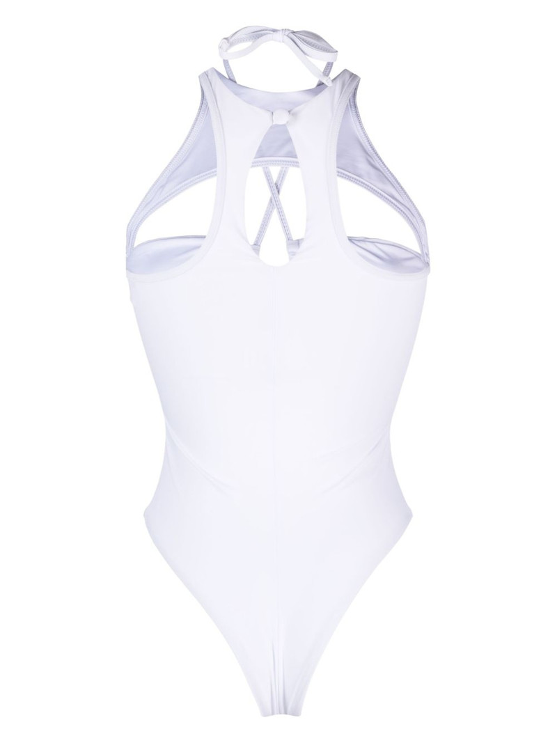 ANDREĀDAMO cut-out detail swimsuit outlook