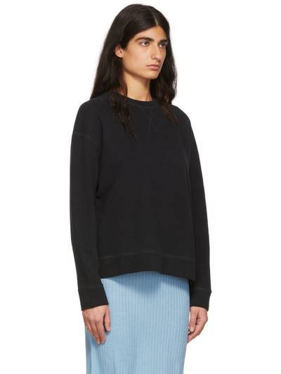 Sunspel Black Cotton Sweatshirt outlook