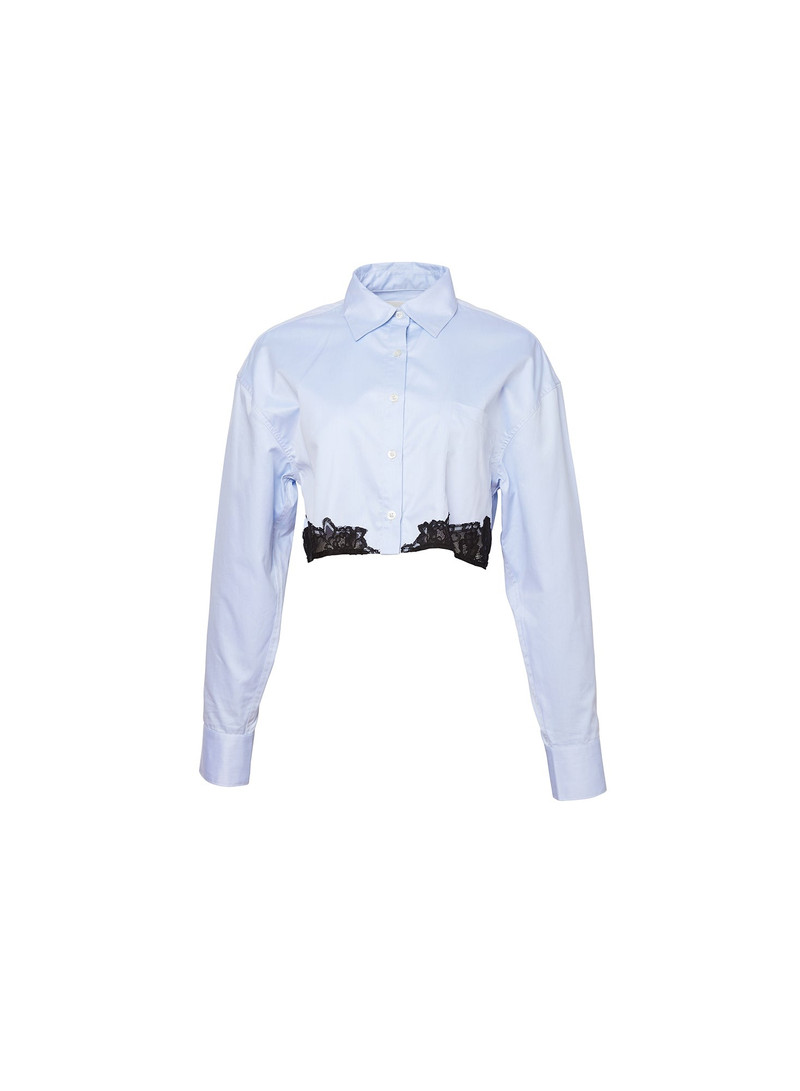 Poplin Cropped Button Down 1