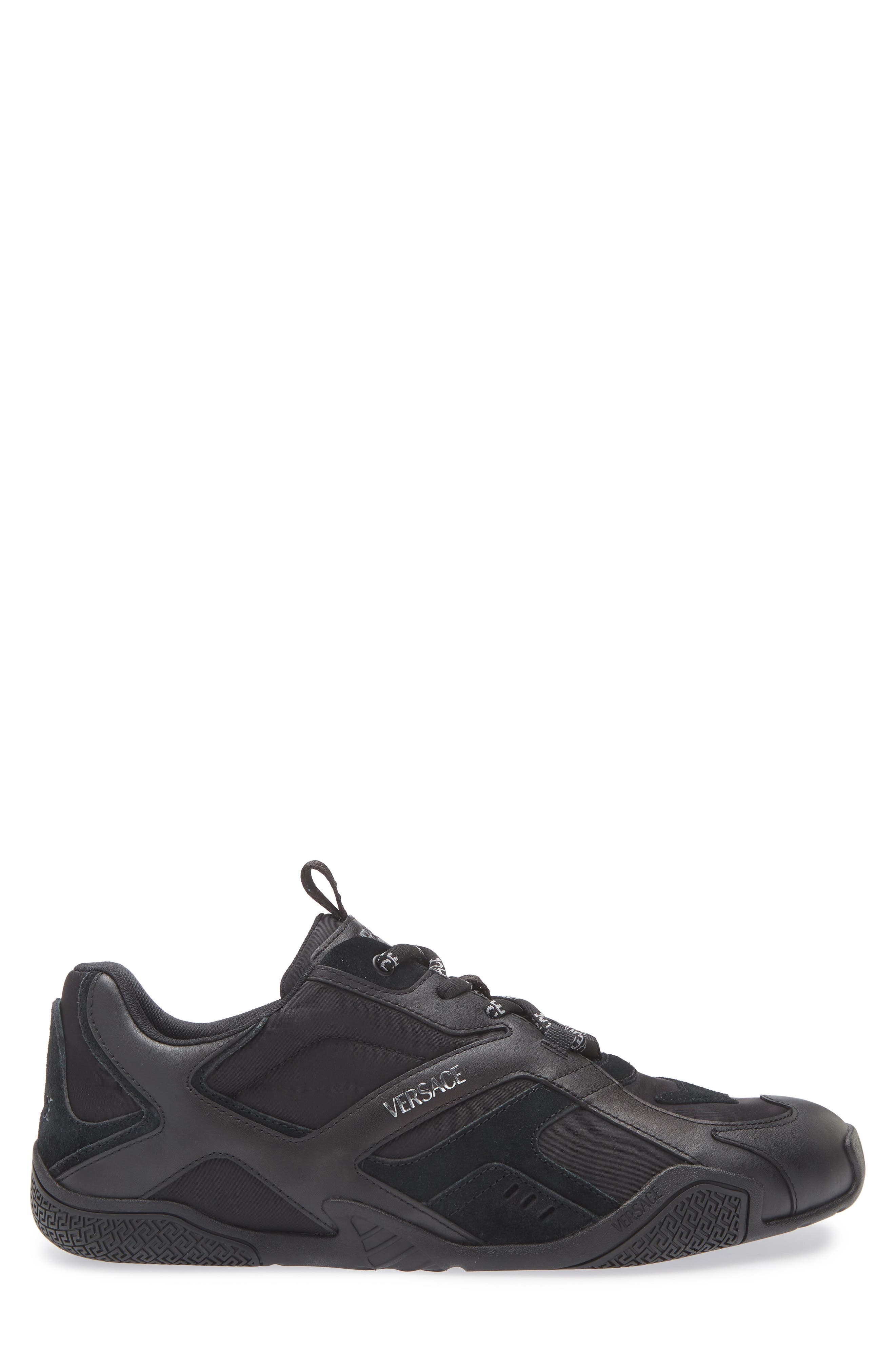 Versace Logo Sneaker in Black at Nordstrom - 3
