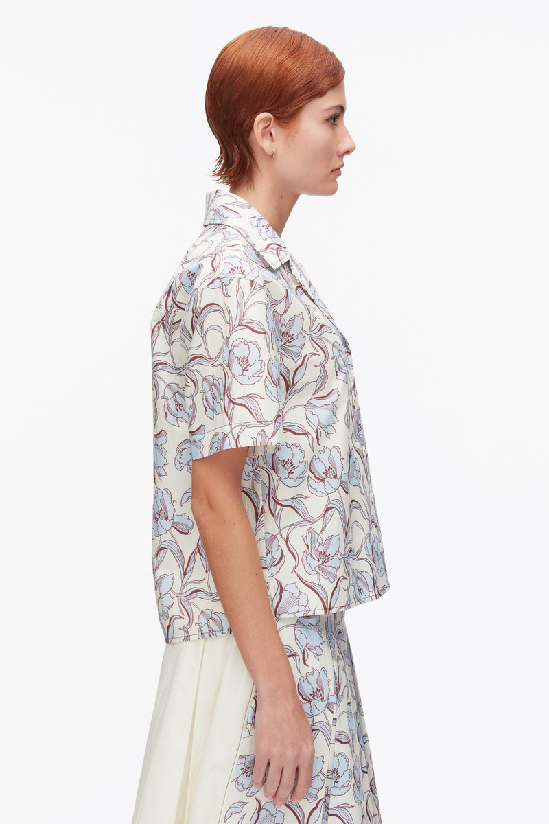Floral Printed Camp Shirt 4