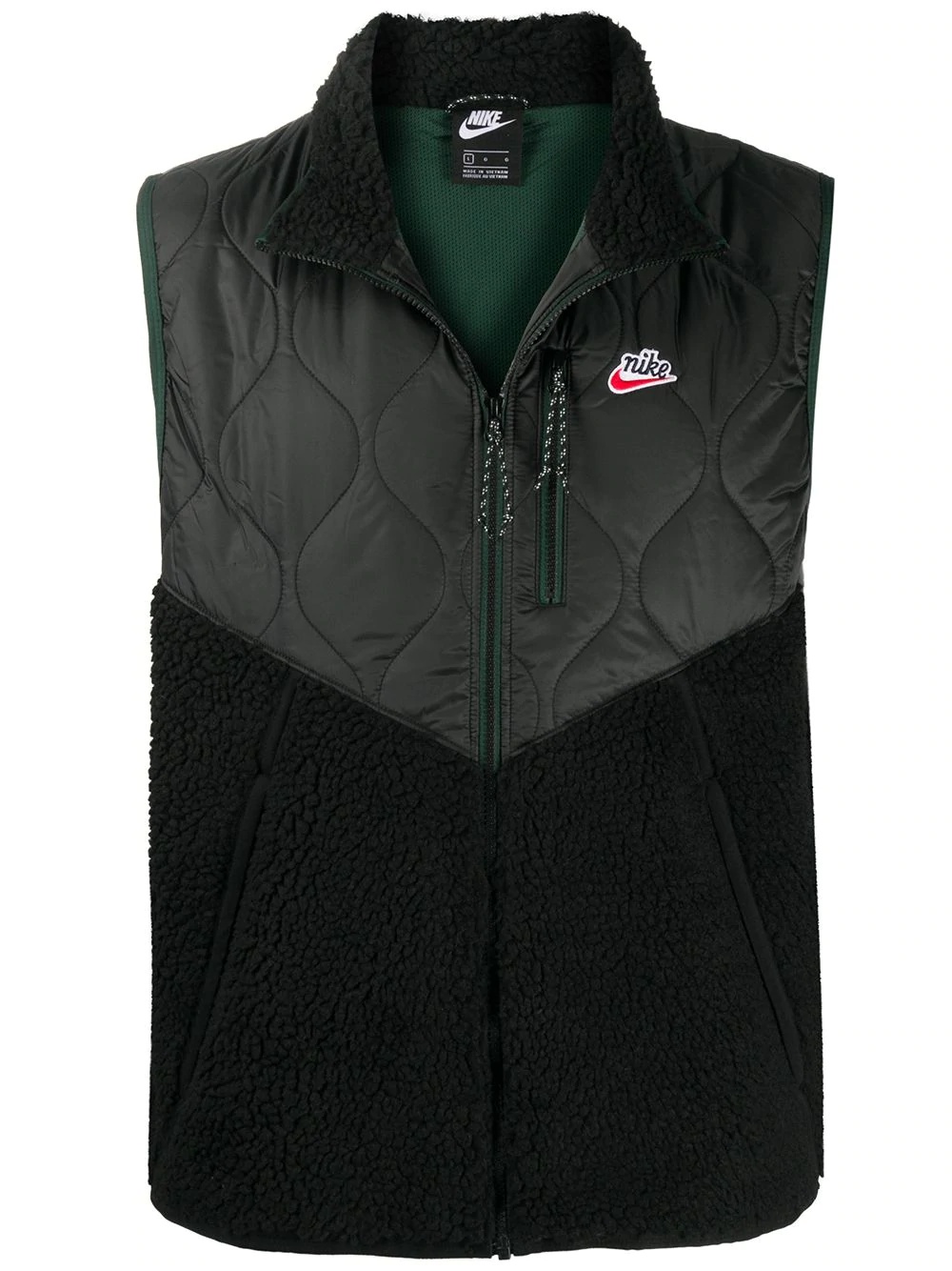 contrast panel gilet - 1