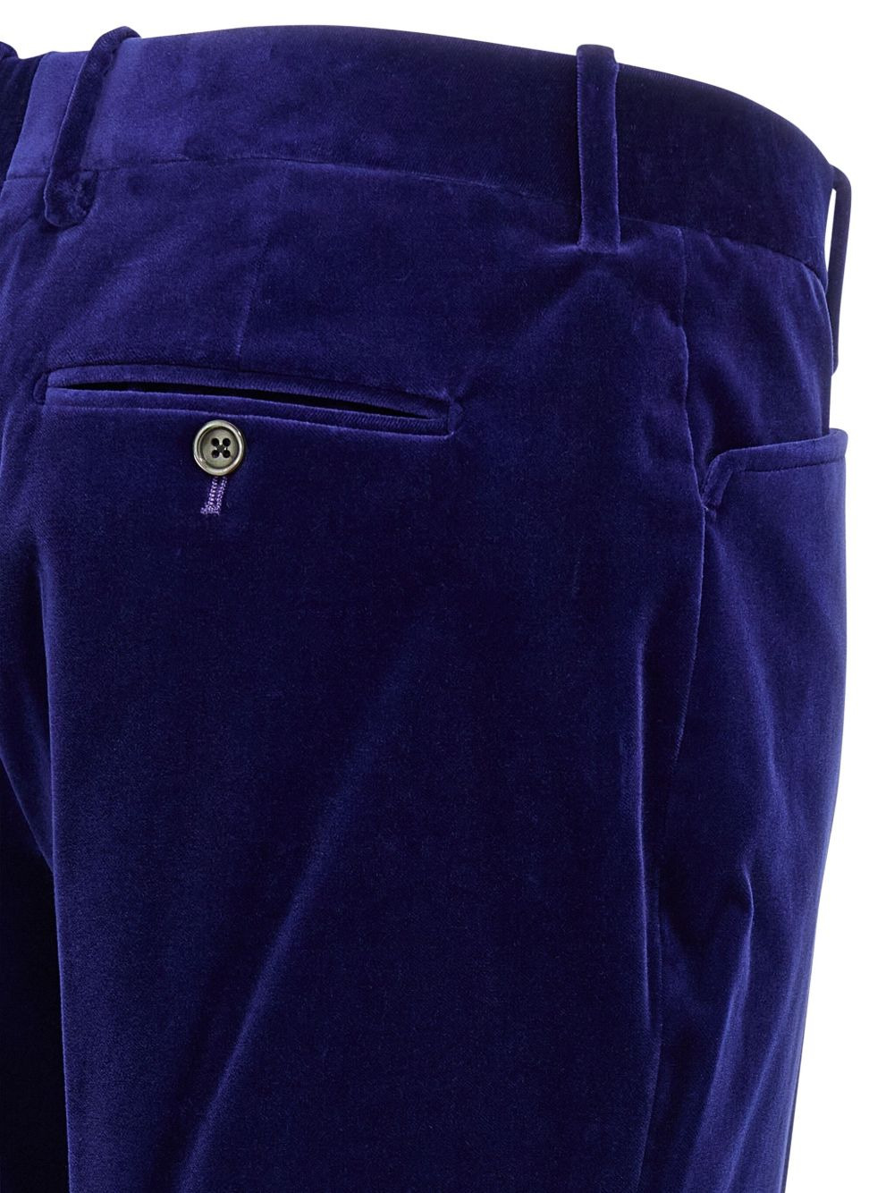 velvet pocket trousers - 3