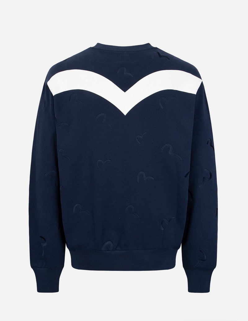 EVISU ALLOVER SEAGULL EMBROIDERY SWEATSHIRT outlook