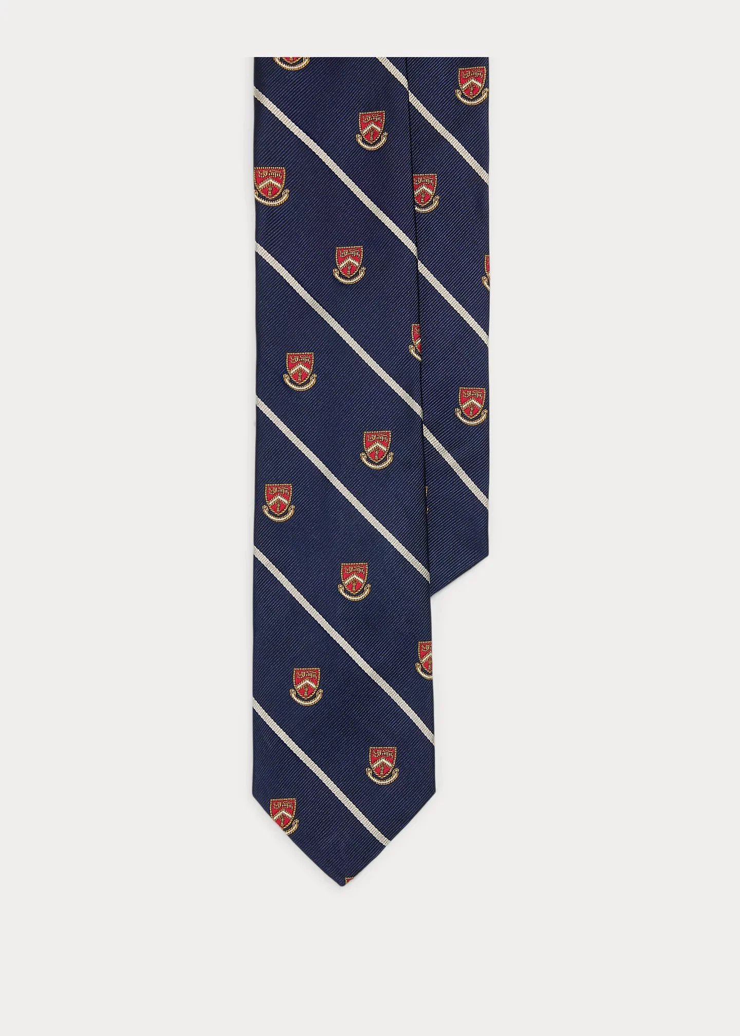 Striped Silk Repp Club Tie - 1