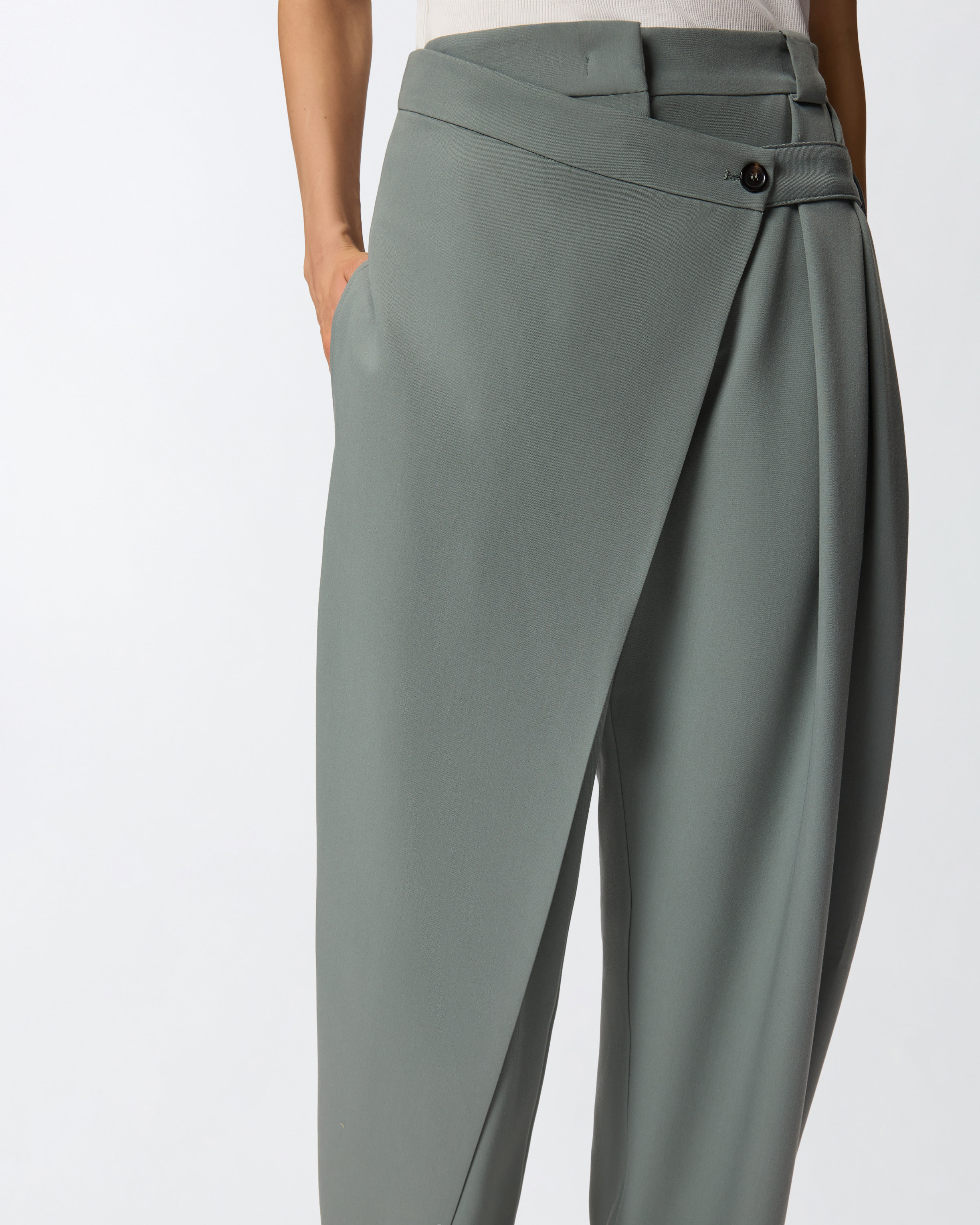 WIDE-LEG WRAP TROUSERS - 5