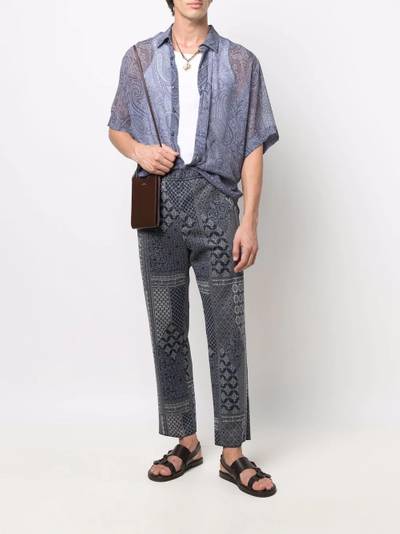 Etro paisley-print short-sleeve shirt outlook