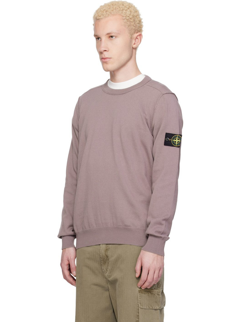 Stone Island Purple 5100053 Soft Organic Cotton Sweater outlook