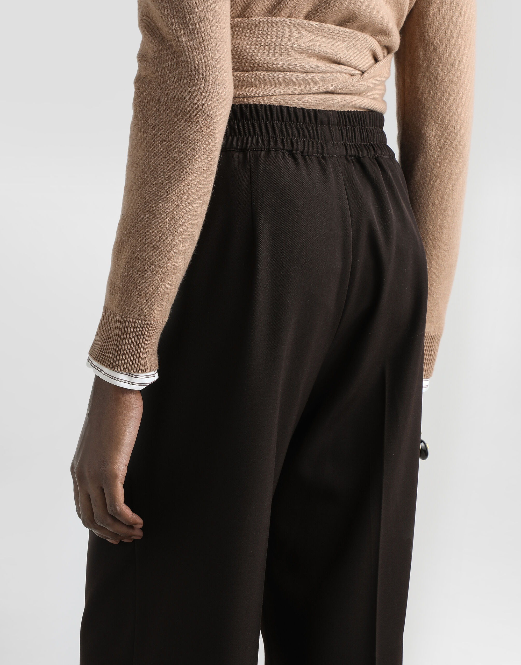 Wool gabardine trousers - 5