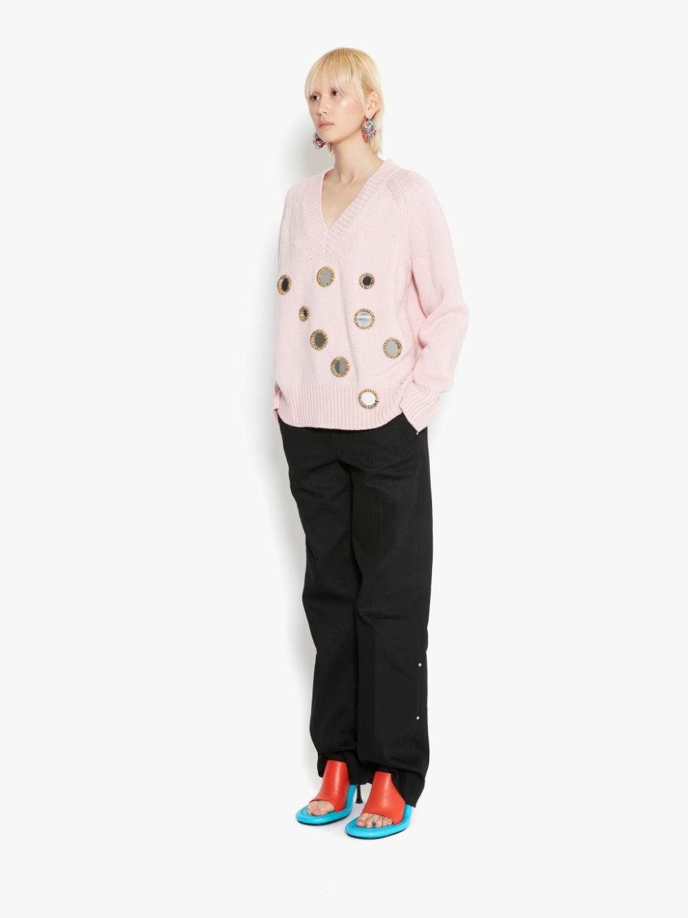 MIRROR V NECK JUMPER - 3