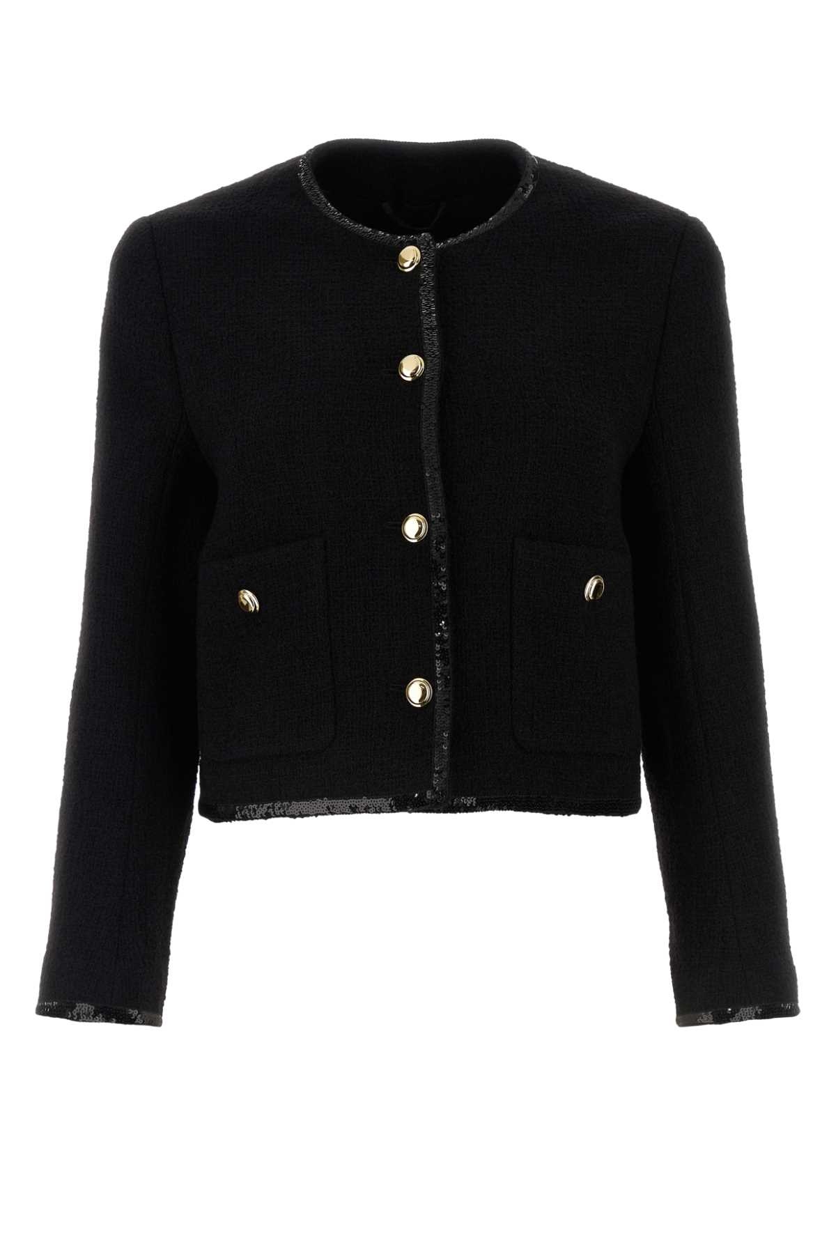 Miu Miu Women Black Tweed Blazer - 1