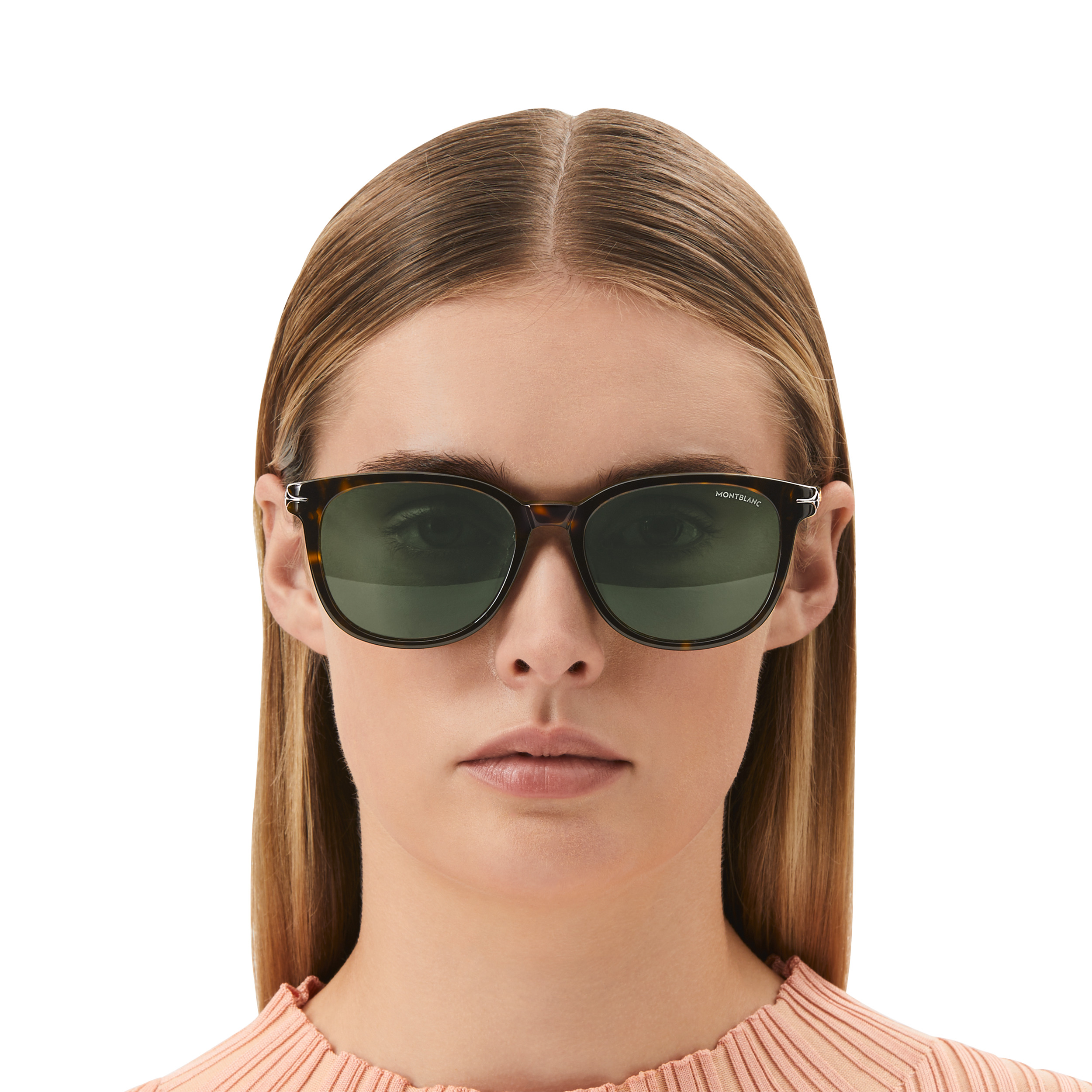 Round Sunglasses with Havana Acetate Frame - 4