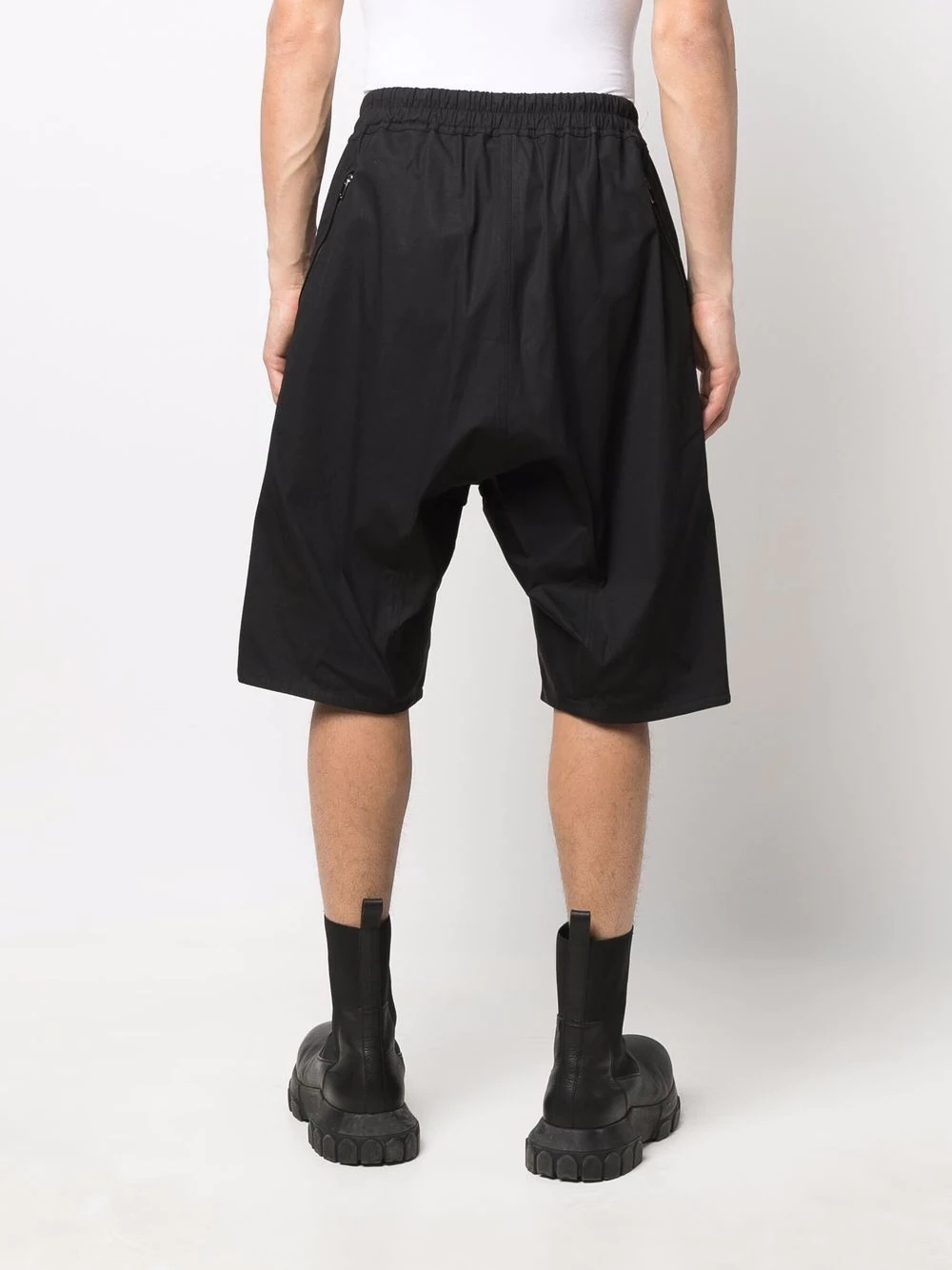 drawstring-waist shorts - 4