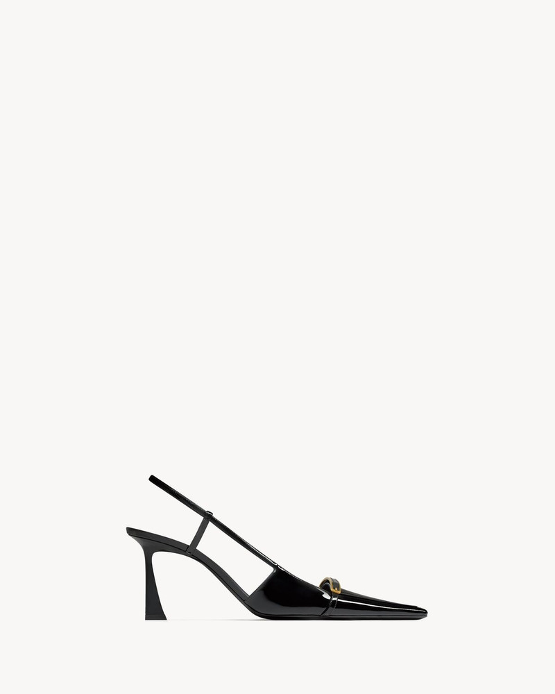JACQUELINE SLINGBACK PUMPS IN PATENT LEATHER 1