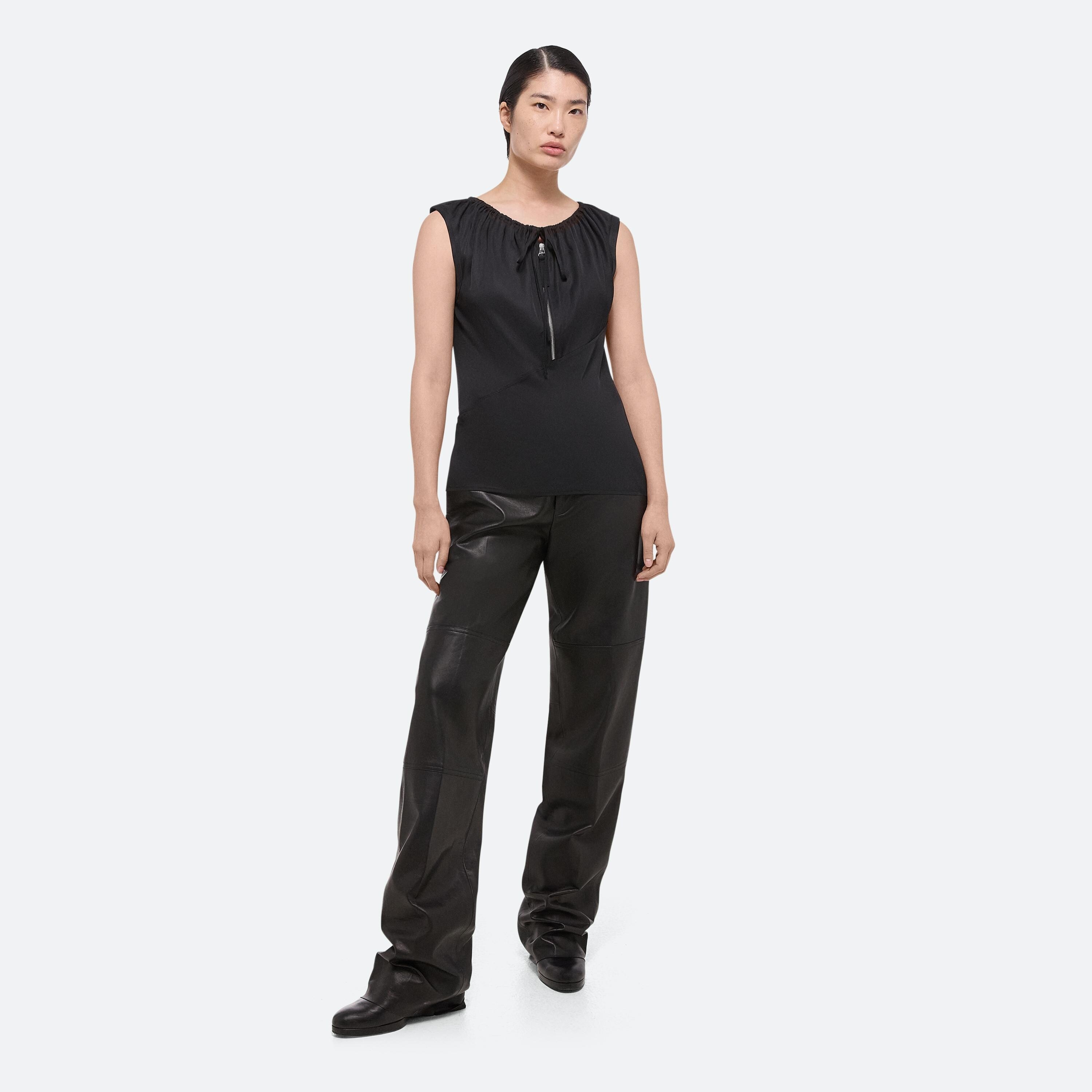 DRAWSTRING SLEEVELESS TOP - 2