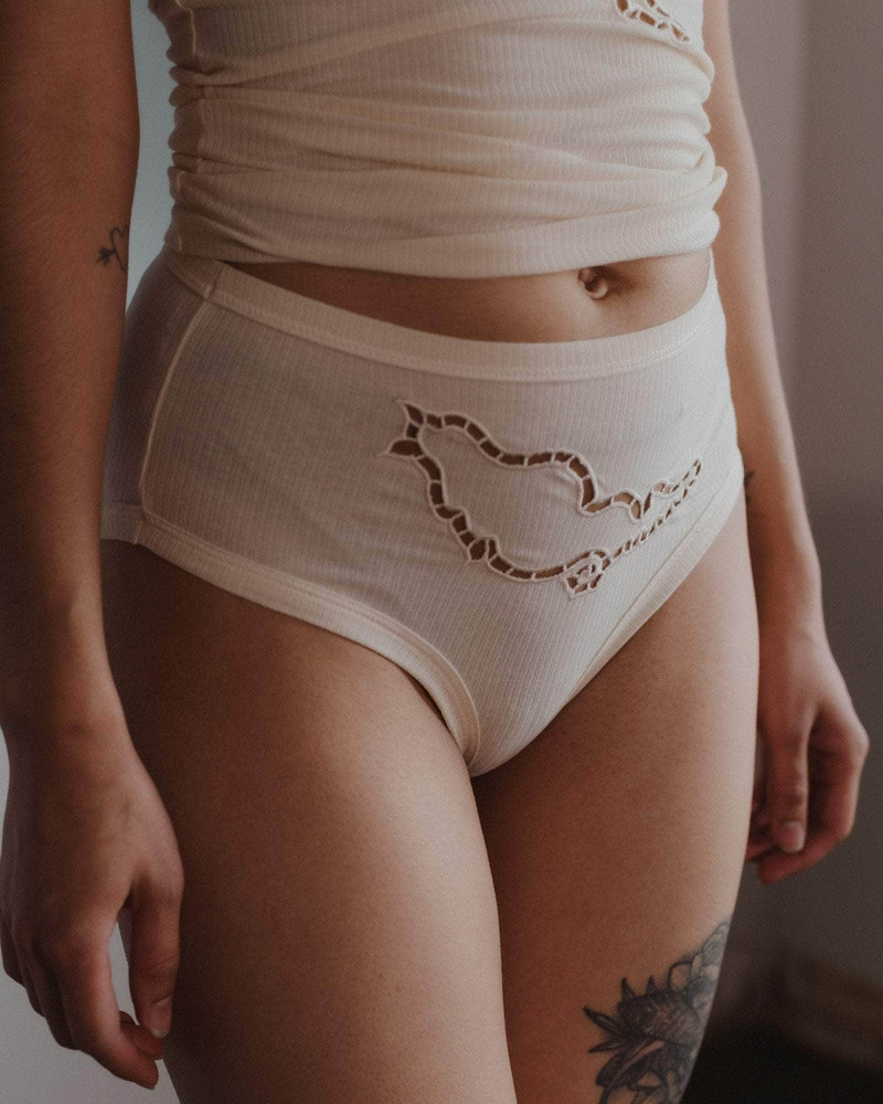 Ponte Highwaist Pants - Organic Cotton Rib 3