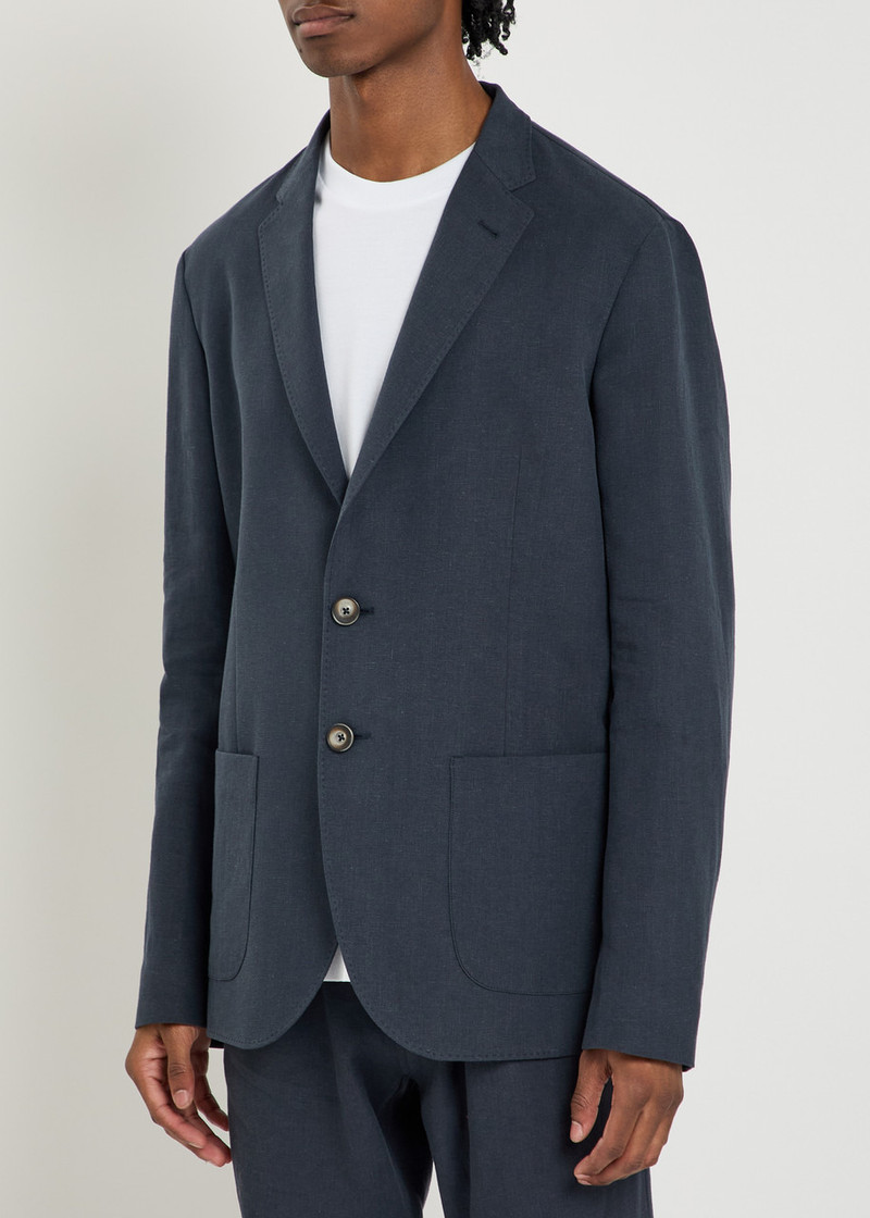 Herno Herno Linen and Cotton-blend Blazer outlook