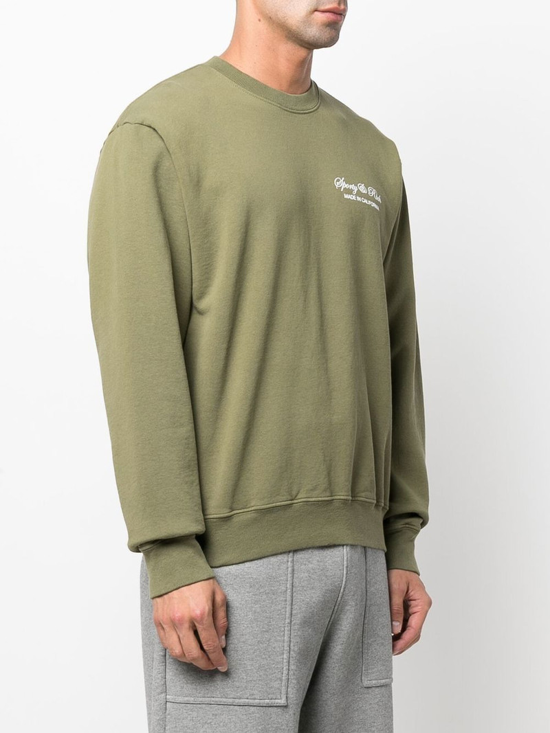logo-print cotton sweatshirt 5