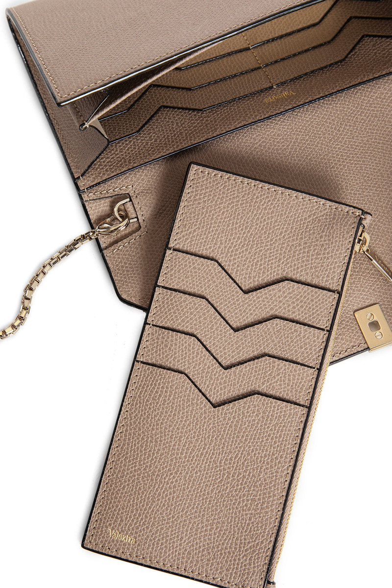 Valextra Iside Continental Purse With Chain outlook