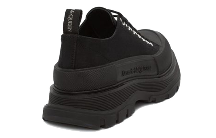 (WMNS) Alexander McQueen Tread Slick Lace Up 'Black' 611705W4L321000 - 4