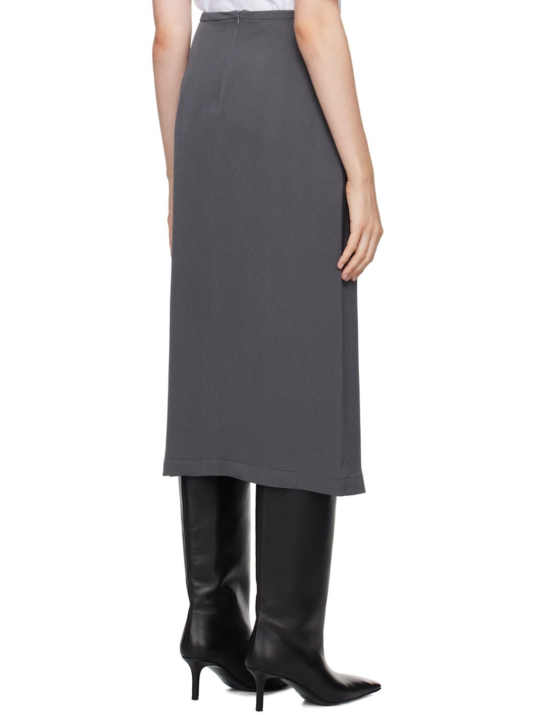 Gray Judy Midi Skirt - 3