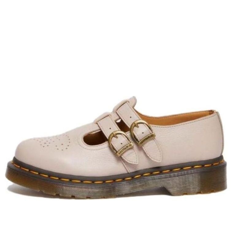 (WMNS) Dr. Martens 8065 Virginia Leather Mary Jane 'Vintage Taupe' 30692348 - 1