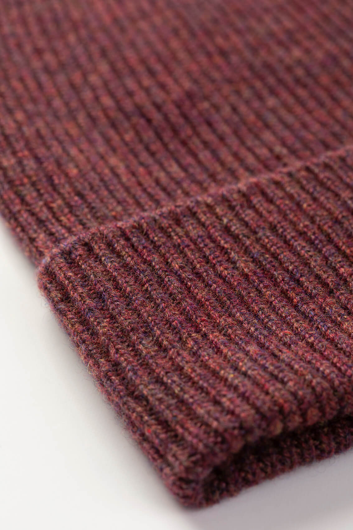 Slouchy Purple Cashmere Beanie - 2