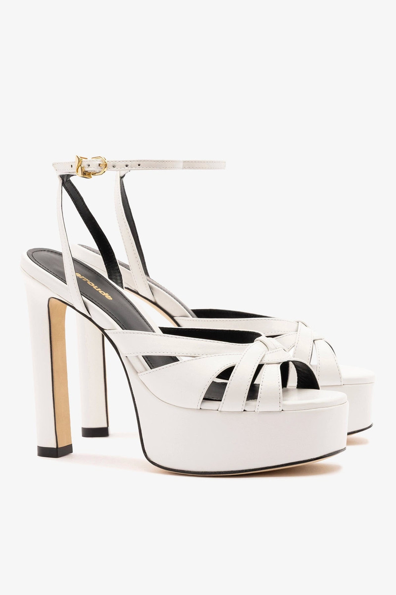 Veronica Sandal White Leather 3