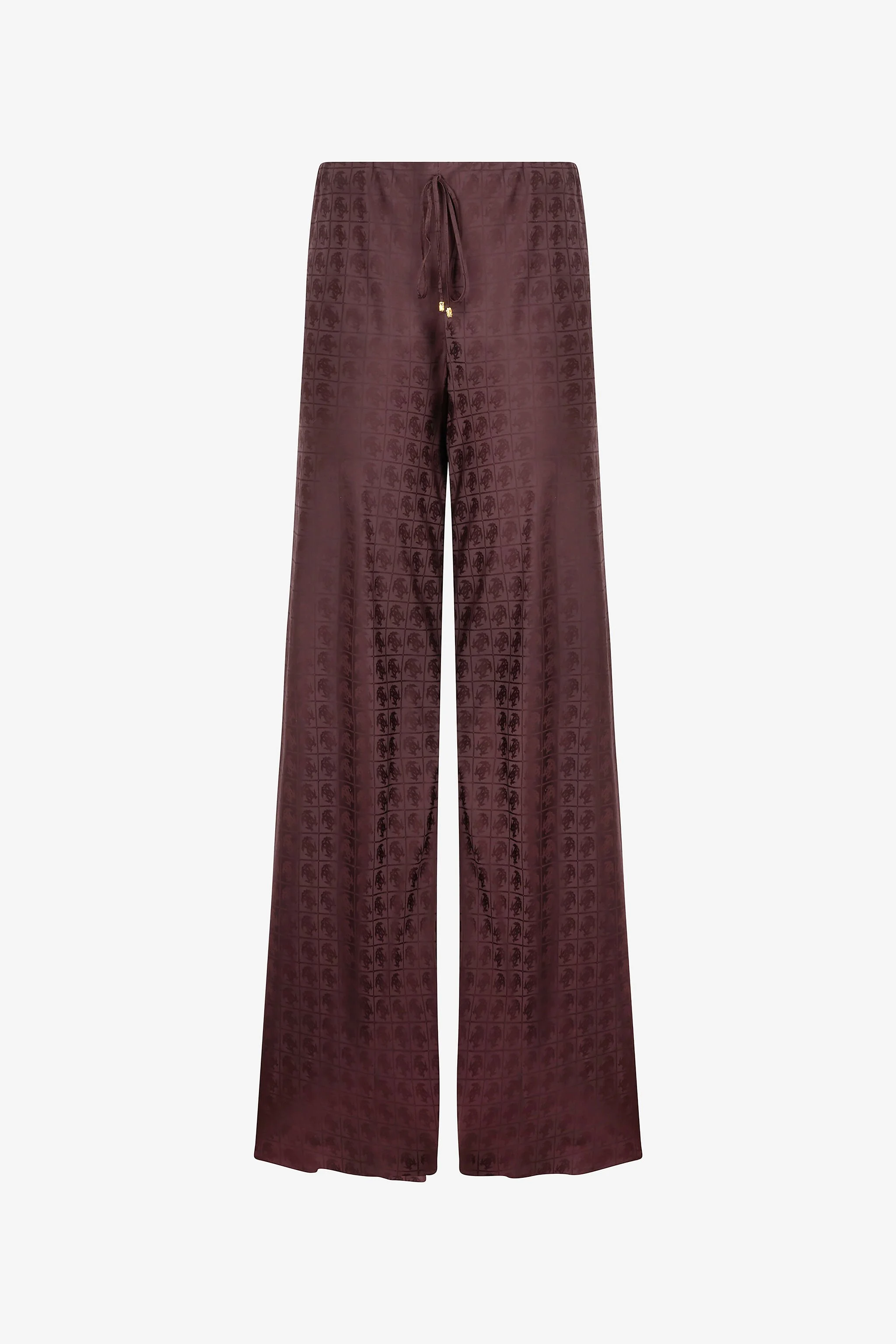 Loose Pants With Mirror Snake Monogram - 1