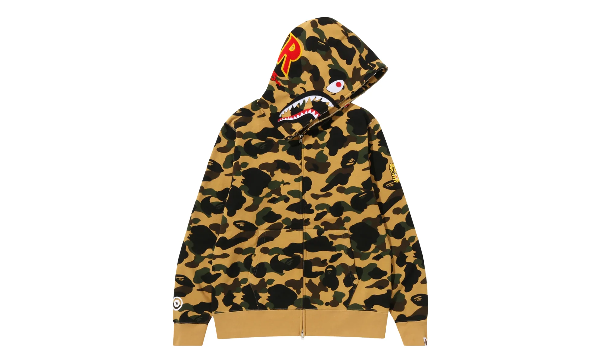 1st Camo PONR Shark Full Zip Jacket "Yellow" 1I80 115 015 YELLOW - 1