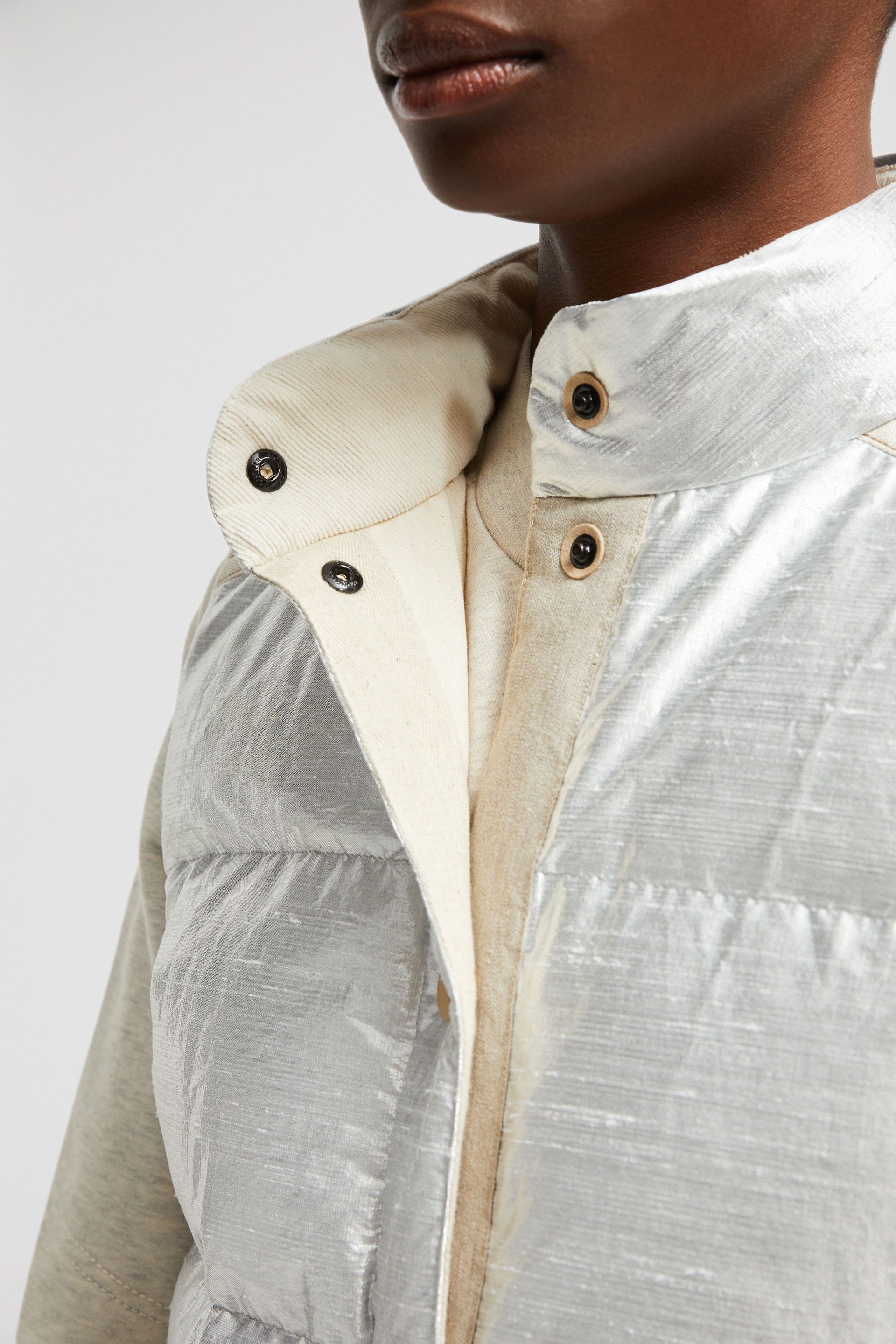 Pinchot Lamé Down Vest - 7