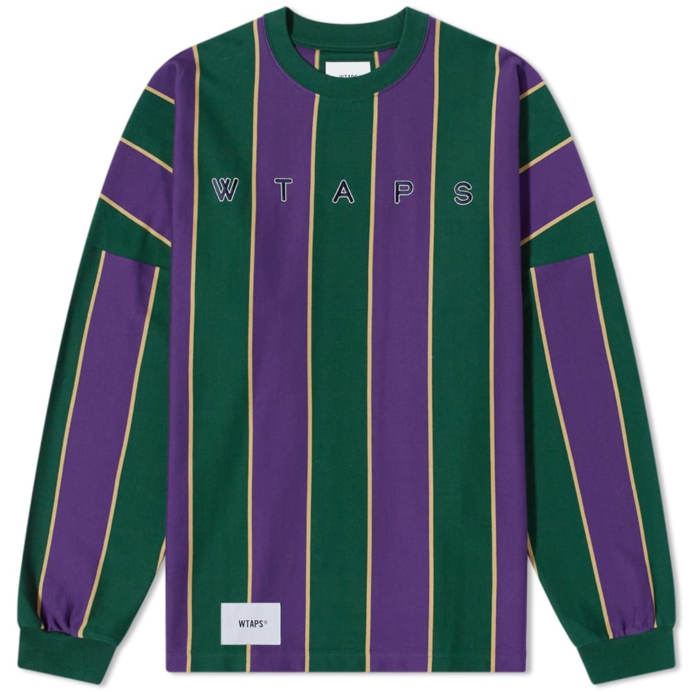 WTAPS Long Sleeve Peace Virtical Stripe Tee - 1