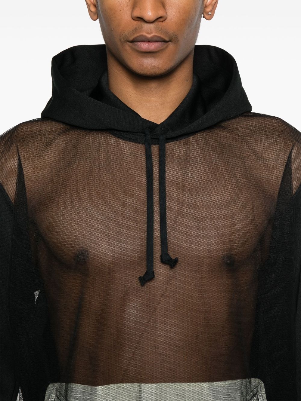 panelled hoodie - 5