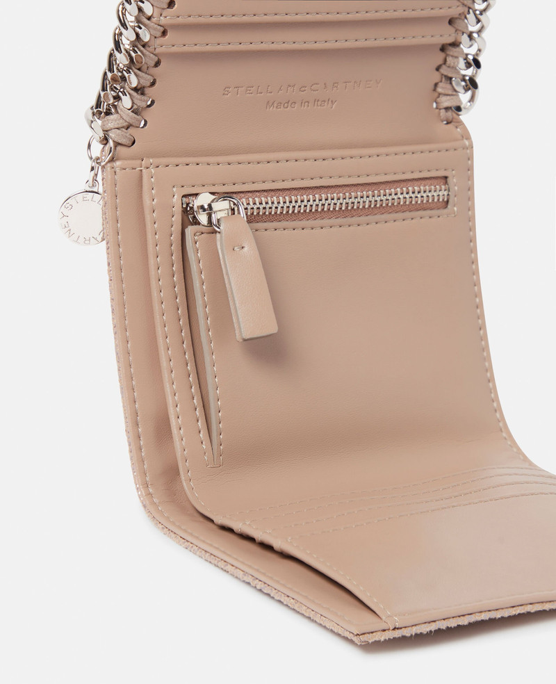 Stella McCartney Falabella Small Flap Pearlescent Wallet outlook