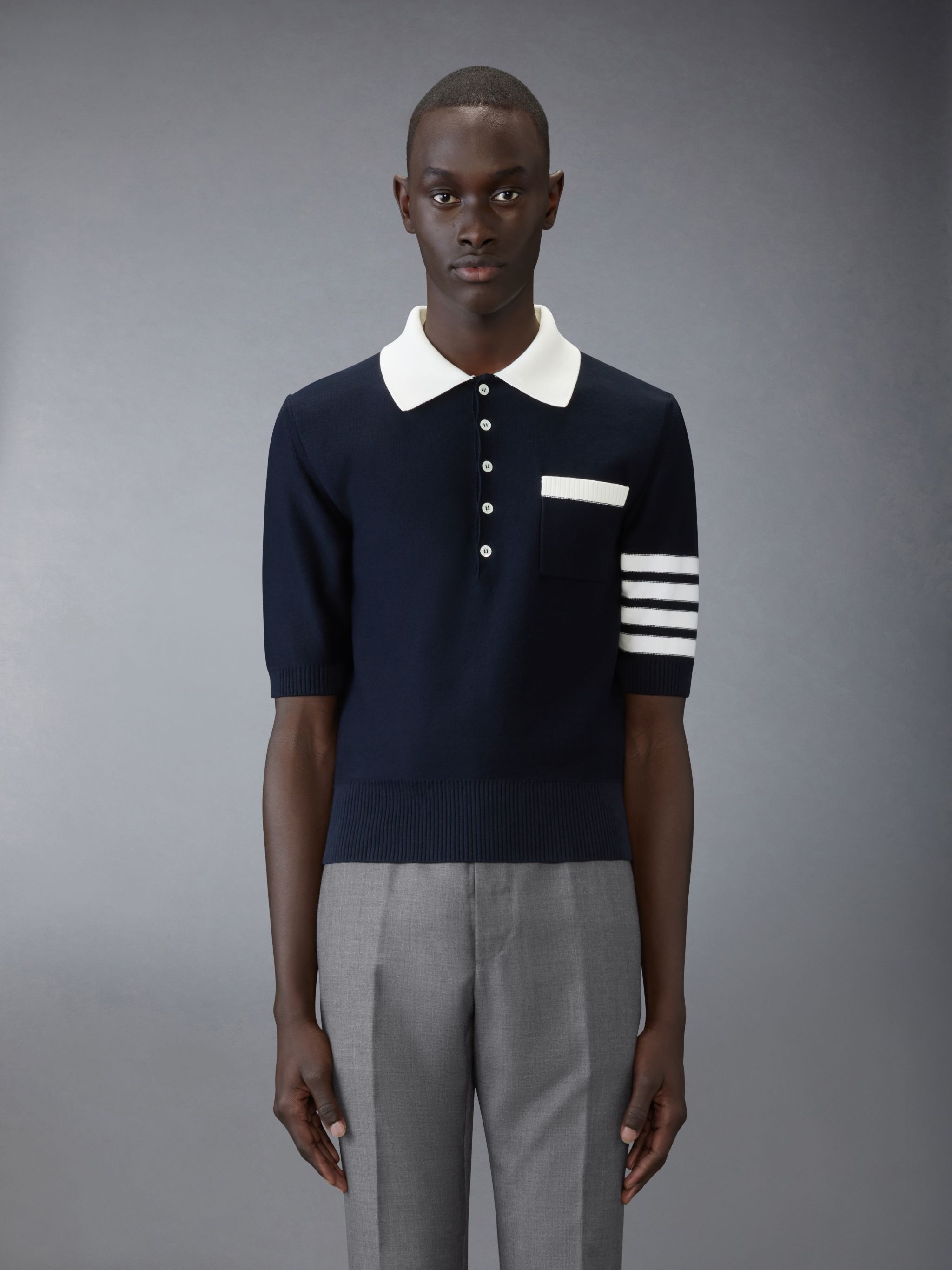 Cotton 4-Bar Relaxed Fit Hector Polo - 1