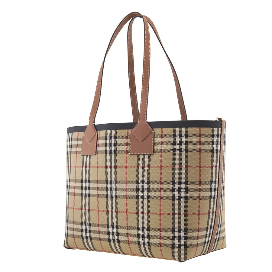 Burberry Ladies Medium London Check-Pattern Tote Bag - 3