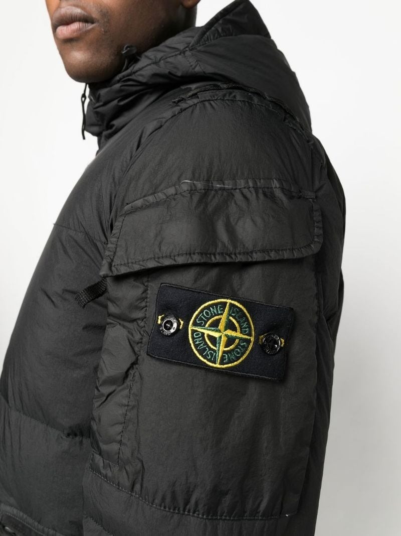 Compass-patch puffer jacket - 5