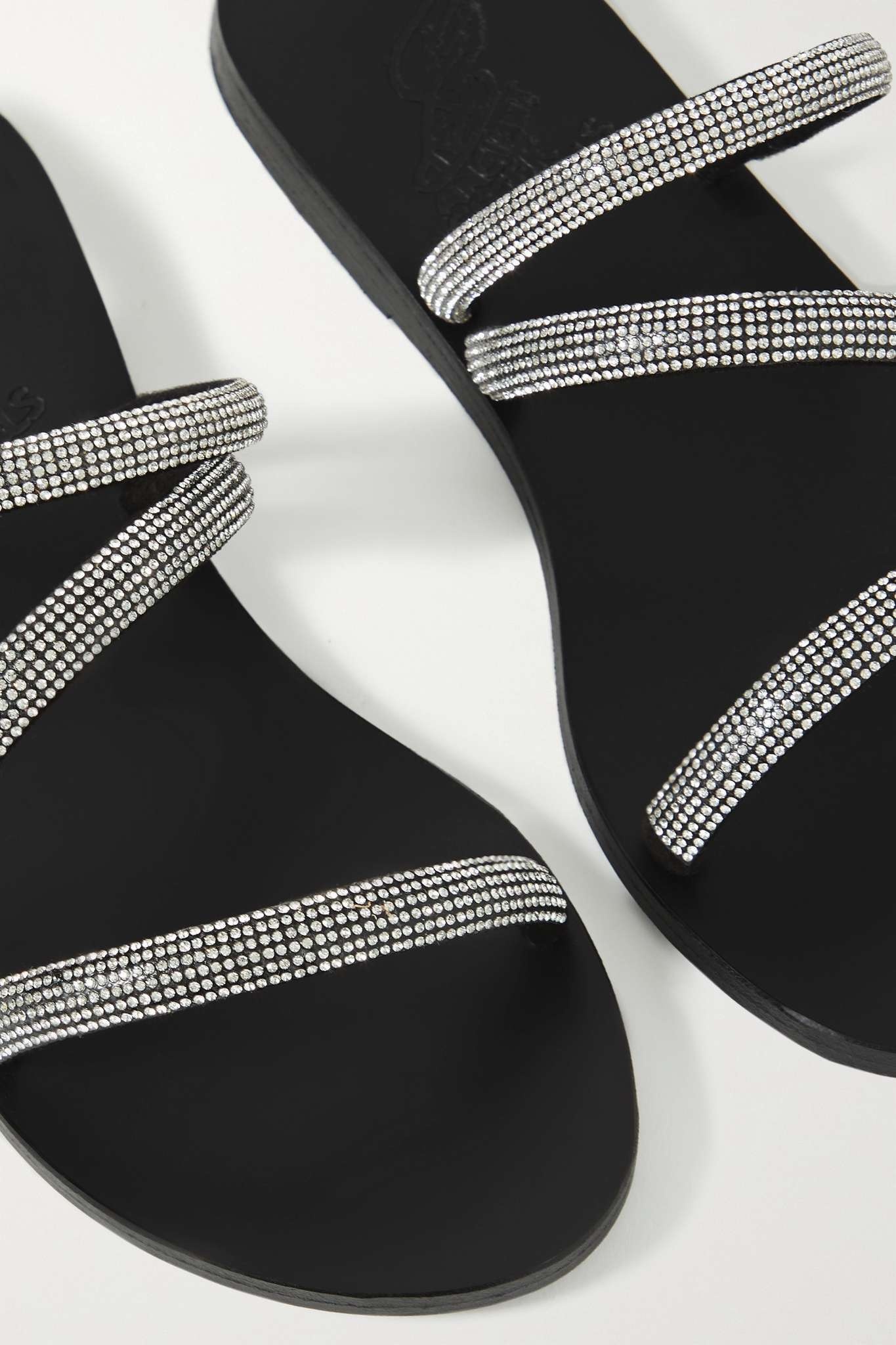 Polytimi Diamante crystal-embellished suede sandals - 4