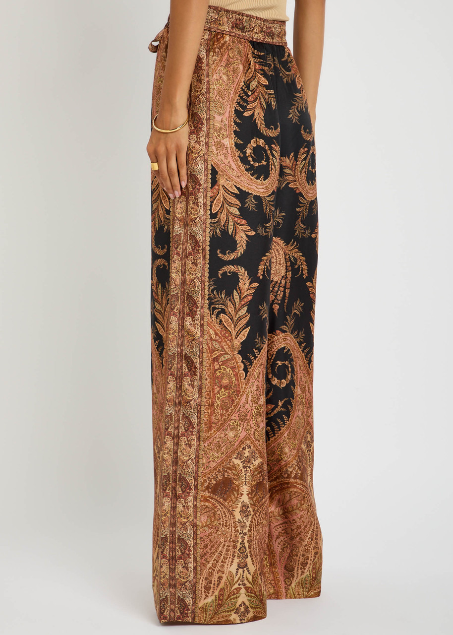 Zimmermann Hypnotic Track Printed Silk Trousers - 3
