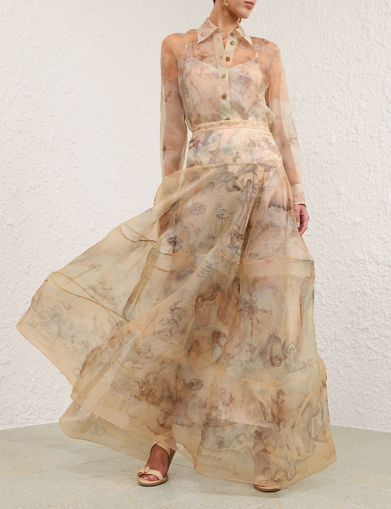 Zimmermann REBELLION LANTERN MAXI SKIRT outlook