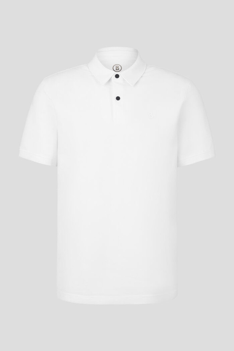 Timo Piqué polo shirt in White 1