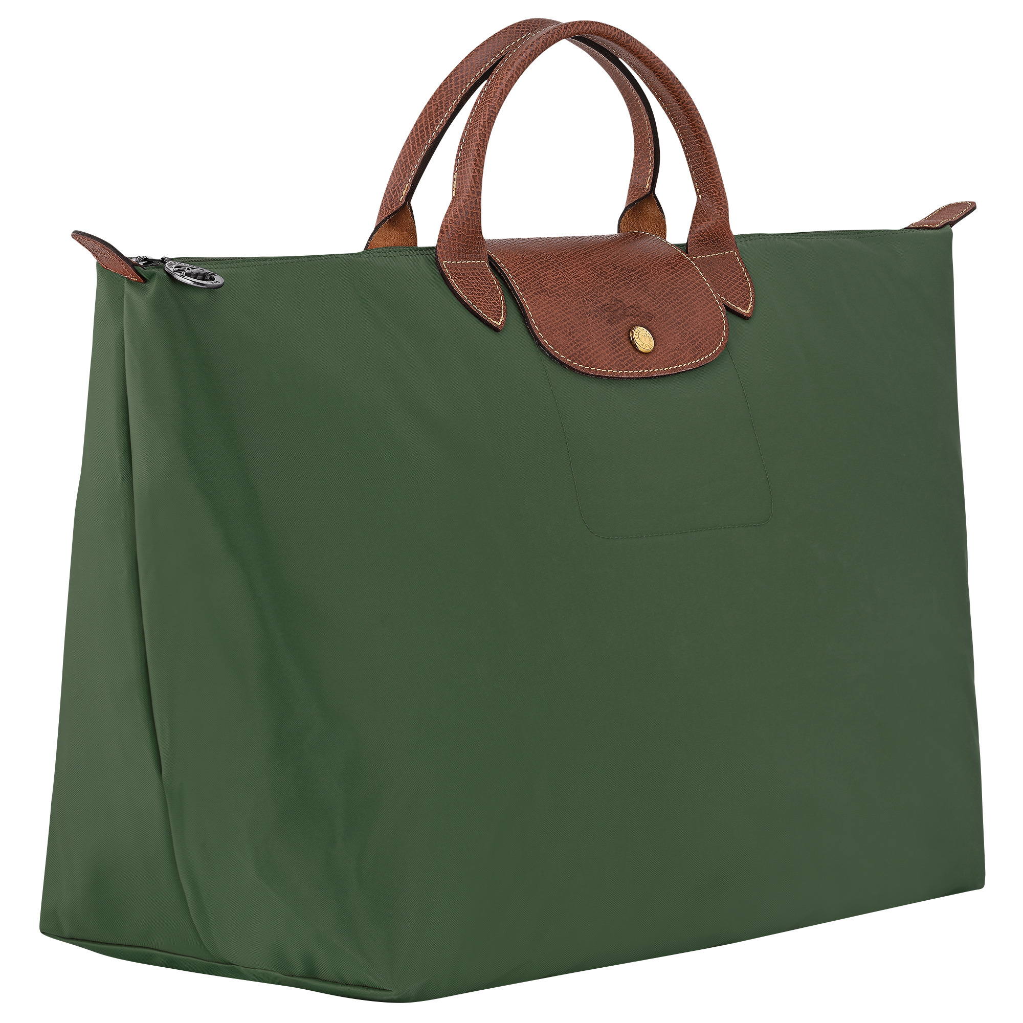 Le Pliage Original L Travel bag British Green - Recycled canvas - 3